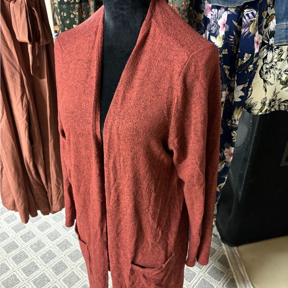 Torrid Rust Open-Front Long Cardigan - Picture 3 of 6